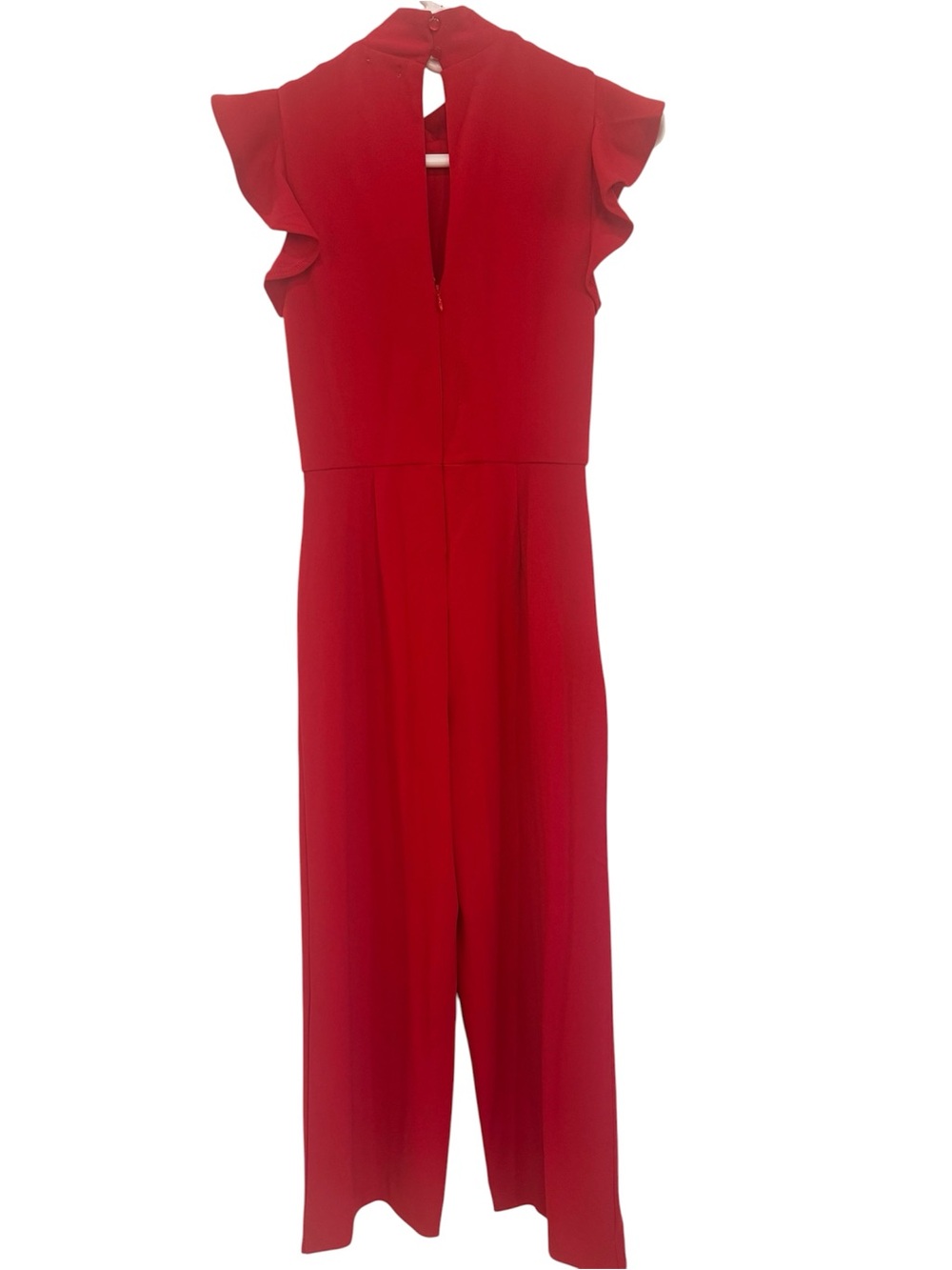 Blue Rain Red Ruffle-Sleeve Jumpsuit - Picture 2 of 3